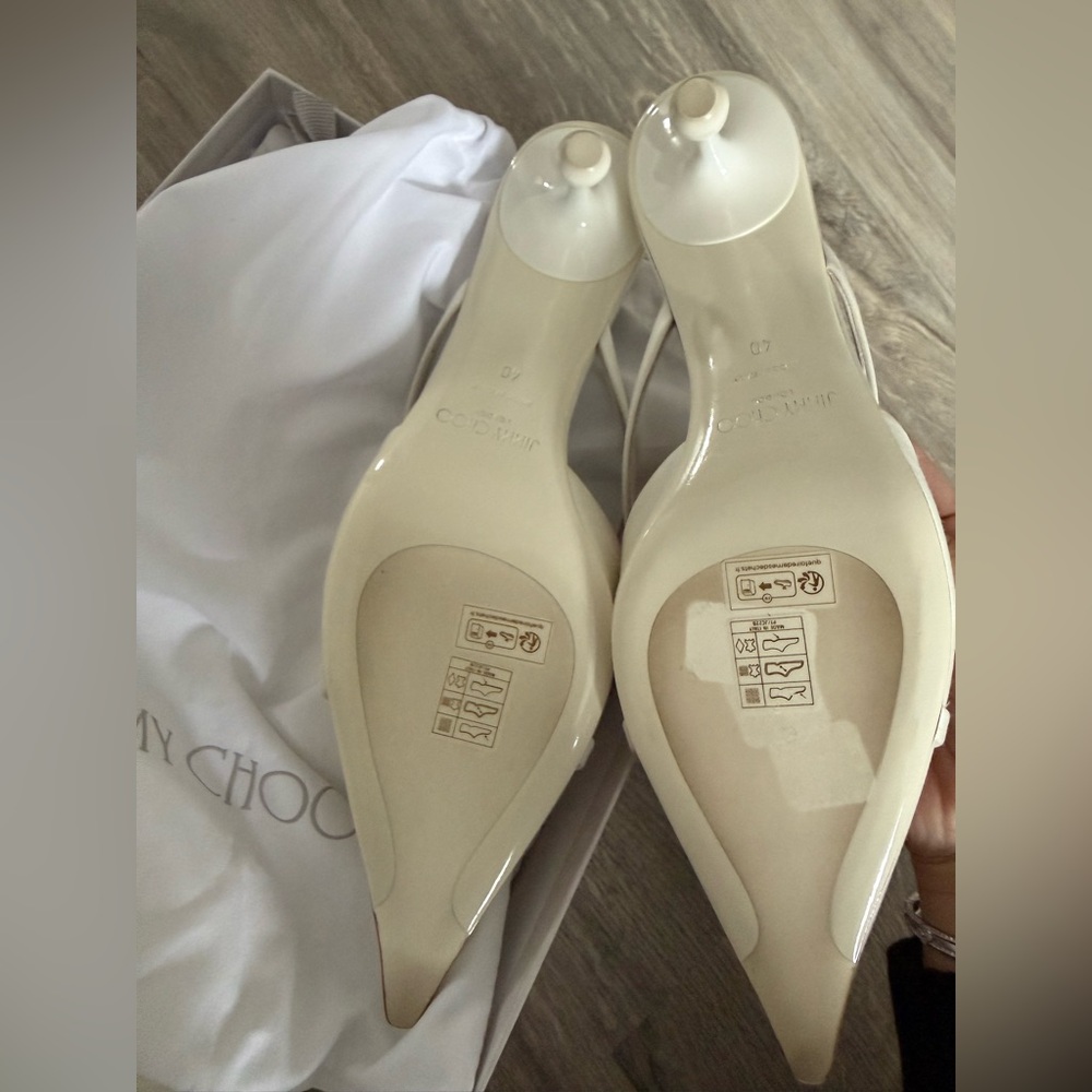 Jimmy Choo Bridal Sana 50 embellished satin mules - Picture 6 of 6